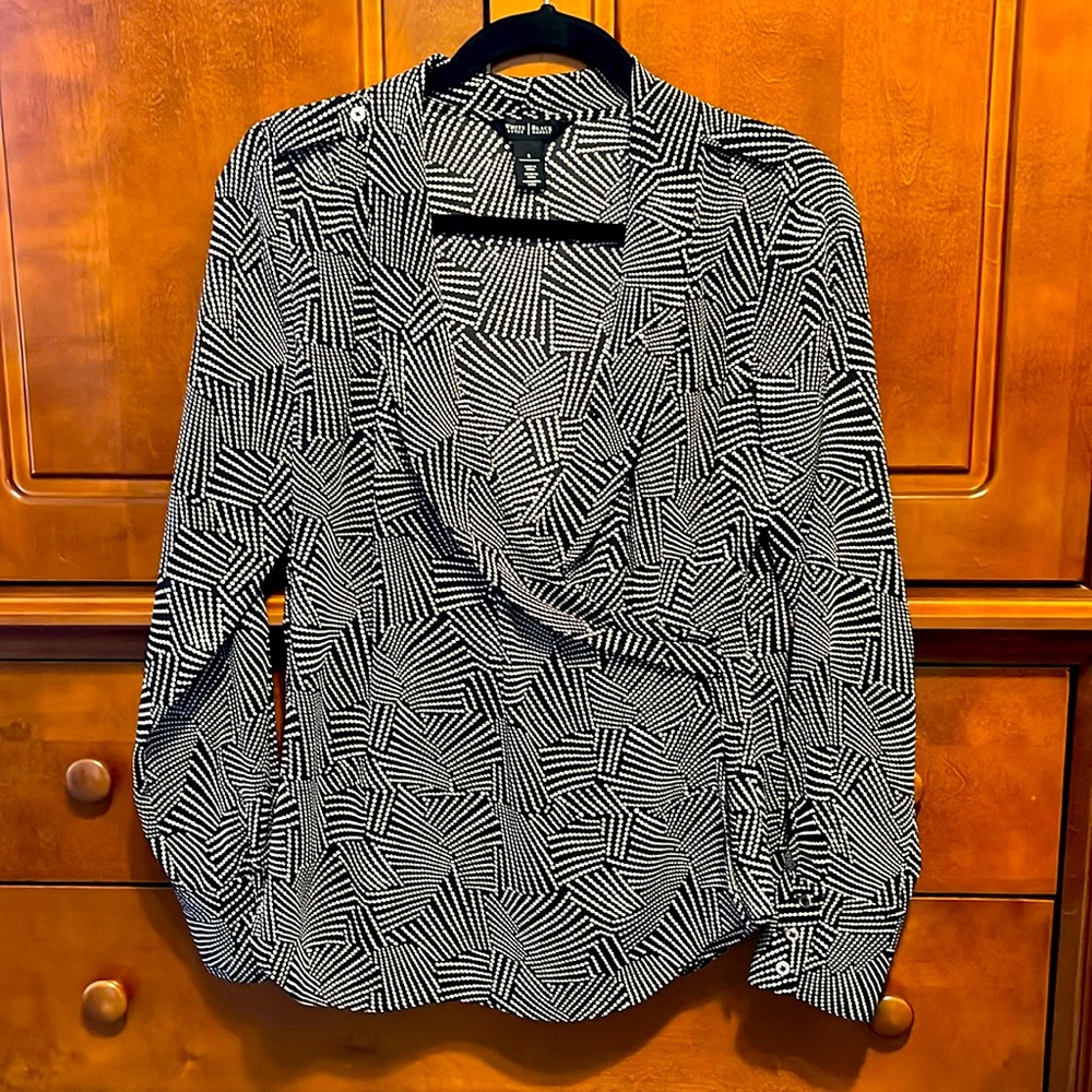 WHBM wrap blouse